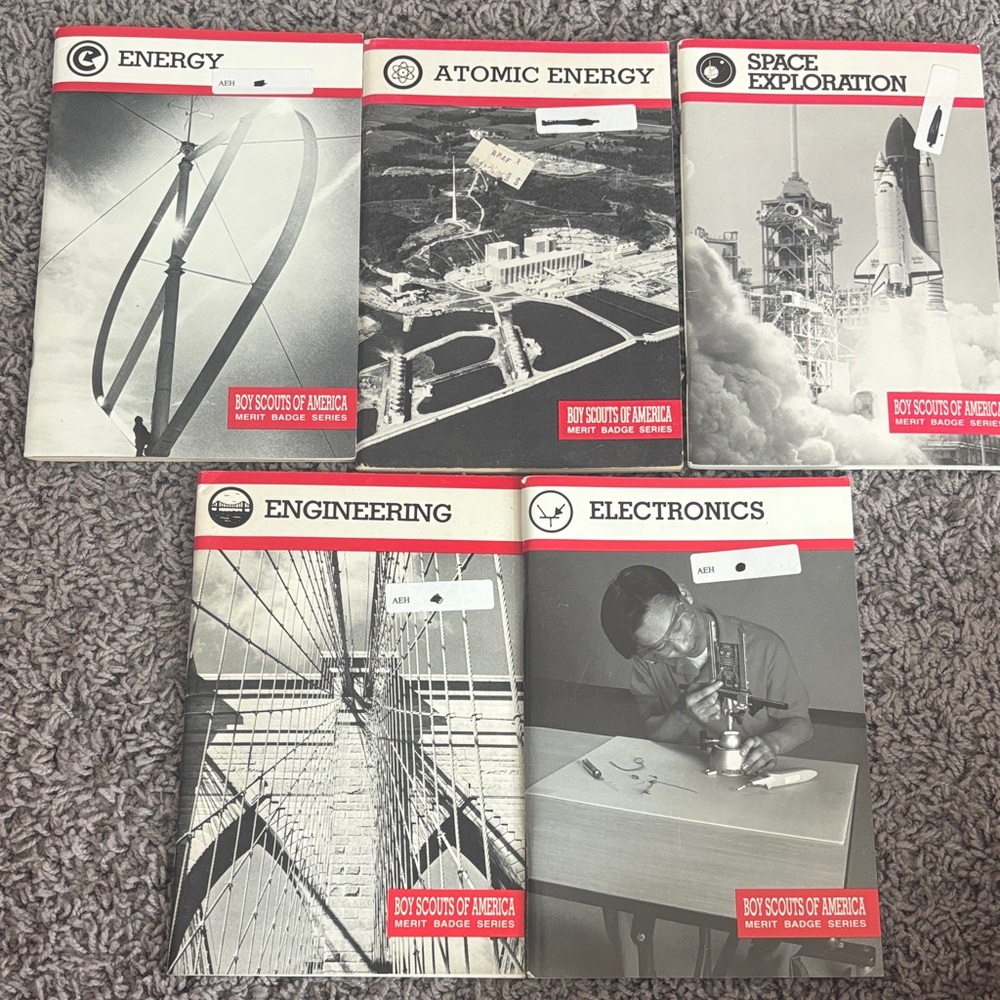 Set of 5 Boy Scouts of America Merit Badge books